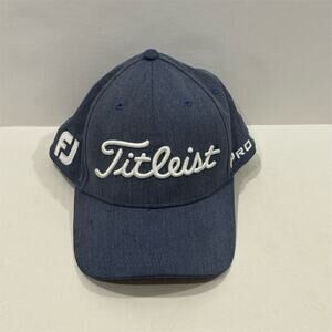 Titleist Pro V1 Fitted Golf Hat Cap Navy Blue Unisex Size S/M
